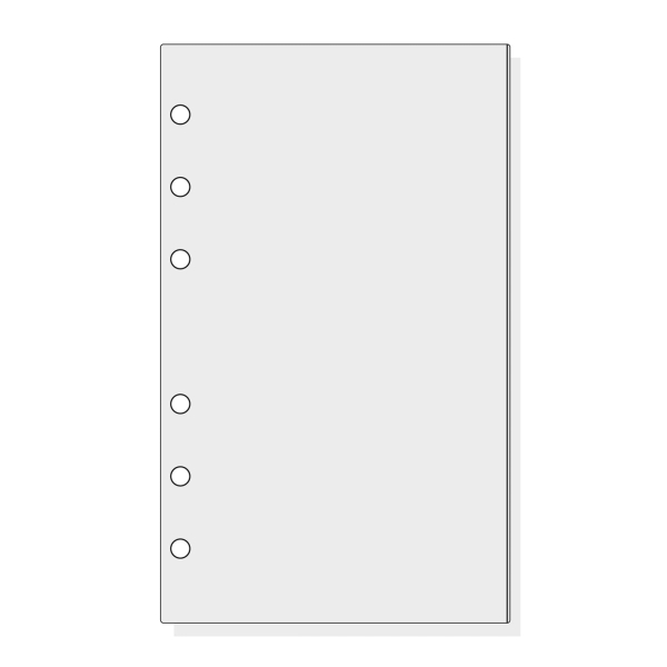 Finocam R465 Pack de 6 Fundas para Agendas Open - Transparentes - Formato 400 - 94x2x154mm - PVC - Color Gris Claro