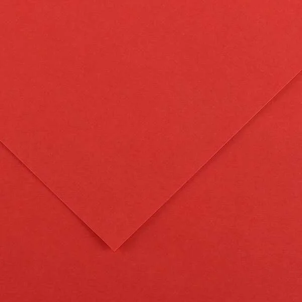 Canson Guarro Pack de 25 Cartulinas Iris de 185g - 50x65cm - Color Rojo