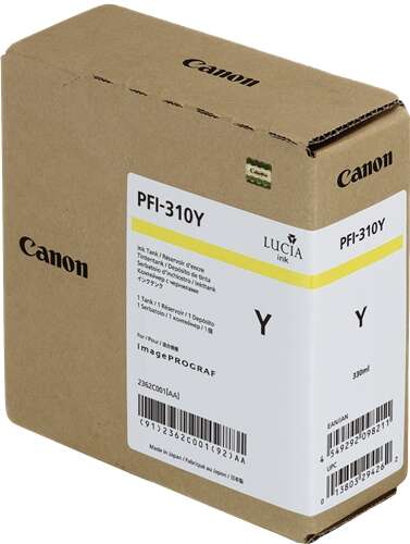 Canon PFI310 Amarillo Cartucho de Tinta Original - 2362C001/PFI-310Y