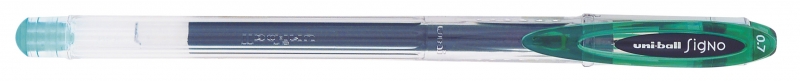 Uni-ball Signo UM-120 Boligrafo de Tinta Gel - Punta de Bola 0.7mm - Tinta Resistente al Agua y Luz - Color Verde · Pack de 12 uds.