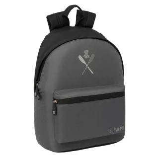 Safta el Pulpo Mochila para Portatiles hasta 14.1" - Bolsillo para Tablet hasta 10.6" - Asa de Mano - Bolsillo Frontal - Acolchada - 31x41x16cm - Color Gris