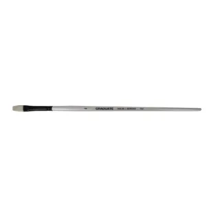 Daler Rowney Graduate Pincel para Oleo - Pelo de Cerda Natural - Mango Largo - Plano - N° 4