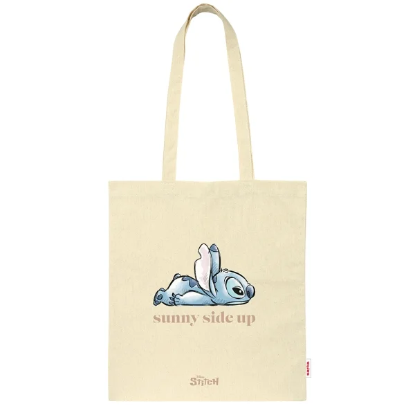 Safta Stitch Tote Bag Bolsa de Tela - Asas de Mano - Color Beige