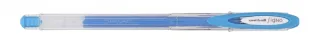 Uni-ball UM-120AC Signo Angelic Boligrafo de Tinta Gel - Punta de Bola 0.7mm - Tinta Resistente al Agua y Luz - Escribe en Papel Negro y Blanco - Color Azul · Pack de 12 uds.