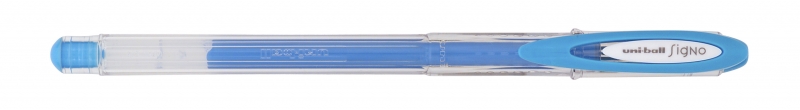 Uni-ball UM-120AC Signo Angelic Boligrafo de Tinta Gel - Punta de Bola 0.7mm - Tinta Resistente al Agua y Luz - Escribe en Papel Negro y Blanco - Color Azul · Pack de 12 uds.