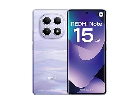 Xiaomi Redmi Note 15 5G Smartphone Pantalla 6.77" - 8GB - 256GB - Camara Principal 108MP - Bateria 5520mAh - Color Lila