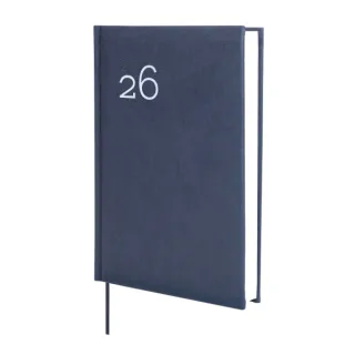 Finocam Dynamic Milano Agenda Profesional en Catalan - Anual 2026 - Tapa Dura Acolchada - Formato Y10 - 143x29x210mm - 1 Dia por Pagina - Color Azul