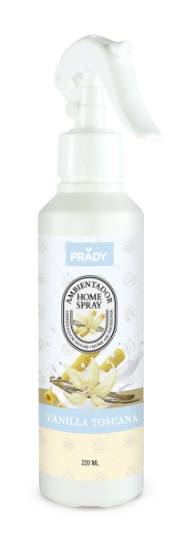 Prady Ambientador Home Spray Vainilla Toscana - Frasco de 220 ml - Spray Pulverizador