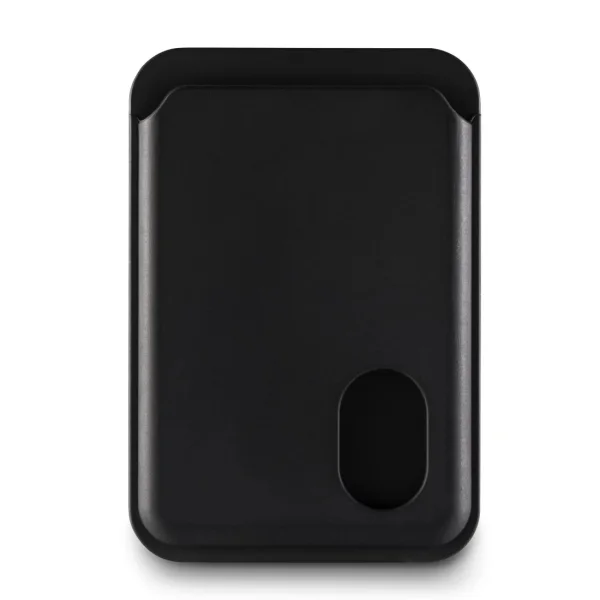 Hama Fantastic Feel Tarjetero MagSafe para iPhone - Deslizamiento Facil - Magnetico - Magnetico - Color Negro