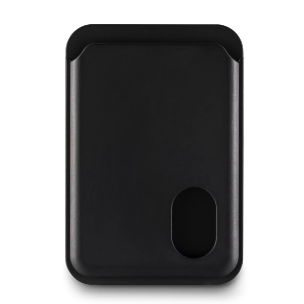 Hama Fantastic Feel Tarjetero MagSafe para iPhone - Deslizamiento Facil - Magnetico - Magnetico - Color Negro