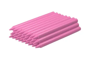 Jovi Plasticolor Estuche de 25 Ceras Plasticas - Resistentes - No Manchan - Agradable de Rayar - Acabado Brillante - Gran Duracion - Color Rosa