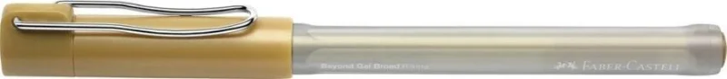 Faber-Castell Artsy Beyond Boligrafo de Tinta Gel - Punta de 1mm - Trazo de 0.6mm - Zona de Agarre Engomada - Color Oro · Pack de 12 uds.