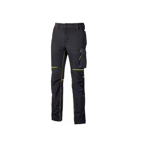 Upower World Lady Pantalon Stretch U-4 - Talla 2XL - Resistente y Transpirable, Secado Rapido, Multiples Bolsillos Funcionales, Ajuste Retractil, Detalles Reflectantes, Proteccion DPI1 - Col