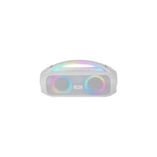 Mars Gaming MS-PULSE Altavoz Bluetooth de 50W - Luces RGB - Bateria de 5000mAh - Microfono Integrado - Color Blanco