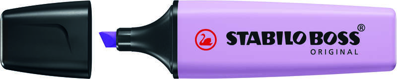 Stabilo Boss 70 Pastel Rotulador Marcador Fluorescente - Trazo entre 2 y 5mm - Recargable - Tinta con Base de Agua - Color Brisa Violeta · Pack de 10 uds.