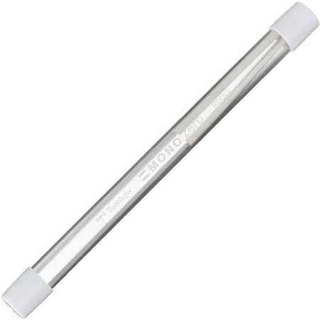 Tombow Mono Zero Recambios para Portagomas - Punta Redonda de 2.3mm - Presentacion en Tubo con 2 Gomas - Libre de PVC y Latex - Color Blanco · Pack de 5 uds.