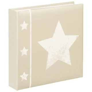 Hama Skies Album de Fotos - Capacidad para 200 Fotos 10x15cm - Insercion Lateral - Tapa Plastificada - 22.5x22cm - Color Beige