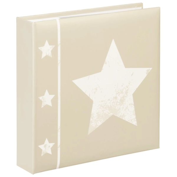 Hama Skies Album de Fotos - Capacidad para 200 Fotos 10x15cm - Insercion Lateral - Tapa Plastificada - 22.5x22cm - Color Beige