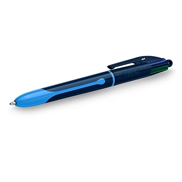 Bic 4 Colours Smooth Drop Boligrafo de Bola Retractil - Punta Media de 1.0mm - Escritura un 40% mas Suave - 4 Colores · Pack de 12 uds.