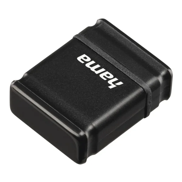 Hama Smartly Memoria Pendrive USB 2.0 con Tapa - 16GB de Capacidad - 10Mb/s de Transferencia - 21x15x6.5mm - Color Negro