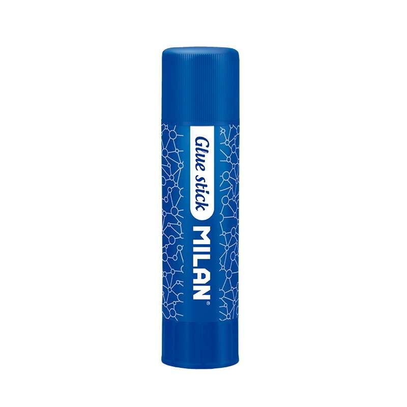 Milan Barra de Pegamento Grande - Capacidad 40gr - Sin Disolventes - Secado Rapido - Uso Escolar · Pack de 12 uds.