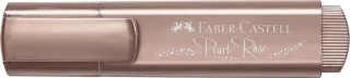 Faber-Castell Textliner 46 Metallic Marcador Fluorescente - Punta Biselada - Trazo entre 1mm y 5mm - Tinta con Base de Agua - Color Oro Rosa · Pack de 10 uds.