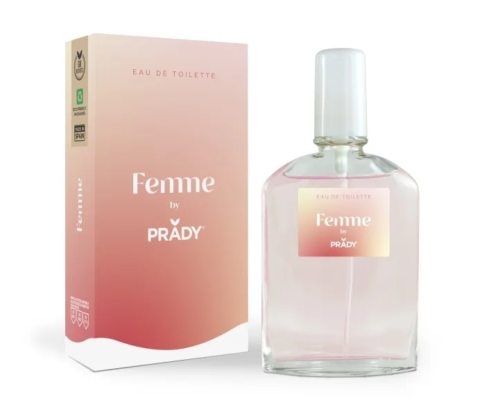Prady Colonia de Mujer Femme - Frasco de 90 ml - Spray Pulverizador