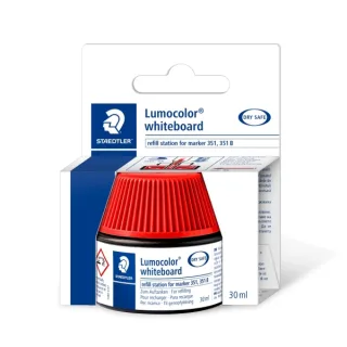 Staedtler Bote de Tinta para Recarga Rotulador Lumocolor 351 - Capacidad 30ml - Color Rojo