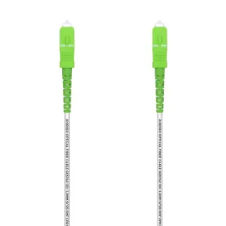 Aisens Cable Fibra Optica Latiguillo G657A2 3.0 9/125 SMF Simplex CPR Dca LSZH - SC/APC-SC/APC - 10M - Color Blanco