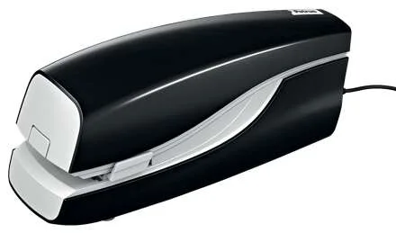 Petrus E-120 Contactless Grapadora Electrica - Hasta 20 Hojas - Grapado Plano - Utiliza Grapas 22/6-24/6-26/6 - Color Negro