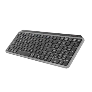 Mars Gaming MK-SILENKEYS Teclado Completo Inalambrico - Bluetooth - Disposicion Portuguesa QWERTY PT - 720mAh - Teclas Silenciosas de Perfil Bajo - Accesos Directos - 384x132x24mm - Color Ne