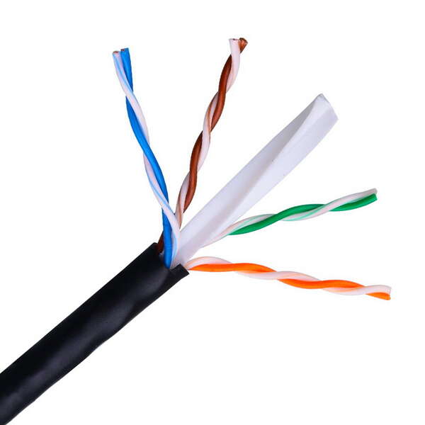 Aisens Bobina de Cable de Red Exterior Impermeable RJ45 Cat.6 UTP Rigido AWG24 - 305m - 100% Cobre para la Instalacion - Resistente a Rayos Ultravioleta - Color Negro