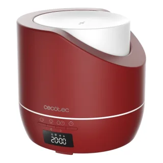 Cecotec PureAroma 500 Smart Garnet Humidificador de Aromaterapia - Capacidad 500ml - Pantalla LED - Temporizador 12h - 3 Modos de Vapor - Funcion Despertador - Cobertura 30m2 - Color Rojo