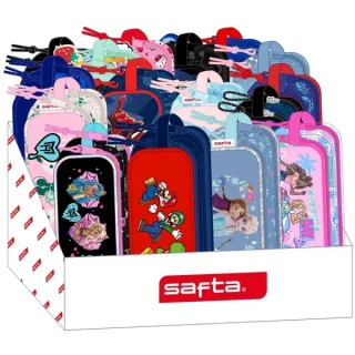 Safta Expositor con Portatodos - Carton Reciclado - Ecologico - 17L - 315x230x235mm - Colores Surtidos