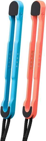 Nintendo Pack de 2 Correas para Joy-Con 2 Izquierdo/Derecho - Facil Acople y Desacople - Mejora Seguridad en Juegos Activos - Aumenta Estabilidad en Modo Raton - Color Rojo y Azul Claro