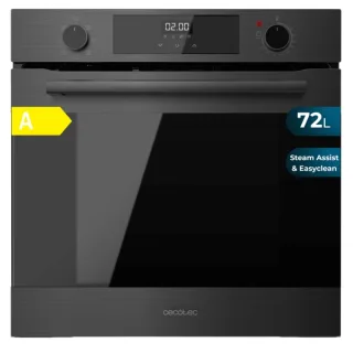 Cecotec Bolero Hexa M226000 Matt A Horno Integrable - Potencia 2800W - Capacidad 72L - Control Tactil - Puerta Triple de Cristal - 7 Funciones - Color Gris Oscuro