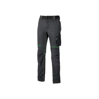 Upower World Pantalon Resistente y Transpirable - Talla 2XL - Secado Rapido, Multiples Bolsillos Funcionales, Ajuste Retractil, Proteccion DPI1 - Color Gris Asfalto Verdoso