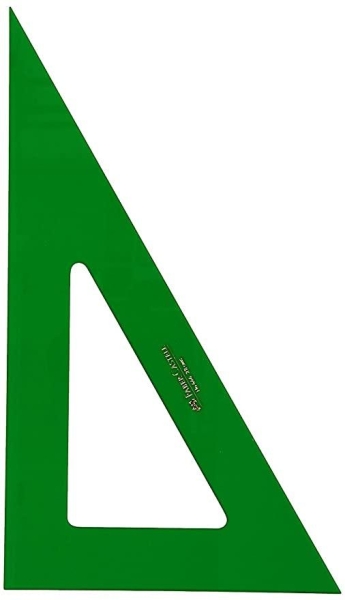 Faber-Castell Cartabon Tecnico 21cm - Sin Graduacion - Color Verde Transparente · Pack de 5 uds.