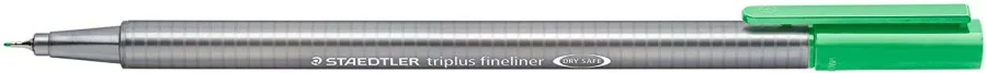 Staedtler Triplus Fineliner 334 Rotulador de Punta Fina - Trazo de 0.3mm - Tinta Base de Agua - Color Verde Palido · Pack de 10 uds.