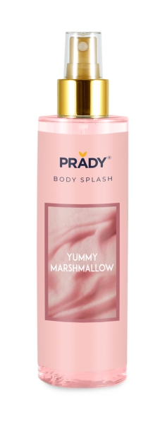 Prady Body Splash Yummy Marshmallow - Frasco de 250 ml - Spray Pulverizador