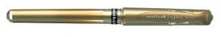 Uni-ball Signo Broad UM-153 Roller de Tinta Gel - Punta de Bola 1mm - Trazo Estilo Pluma - Sujecion de Caucho - Color Oro · Pack de 12 uds.