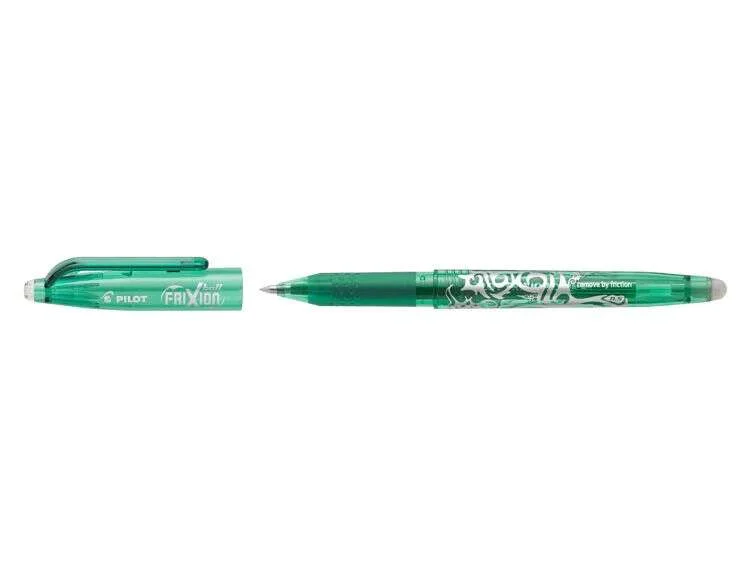 Pilot Frixion Ball Boligrafo de Gel Borrable - Punta de Bola 0.7mm - Trazo 0.4mm - Grip Ergonomico - Color Verde · Pack de 12 uds.