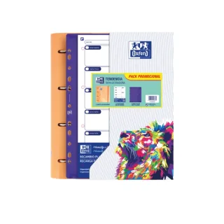 Oxford Europeanbinder Oxfcla A4 - Carpeta de Tamaño A4 - Incluye 10 Fundas Transparentes - con Etiqueta para Identificacion · Pack de 10 uds.