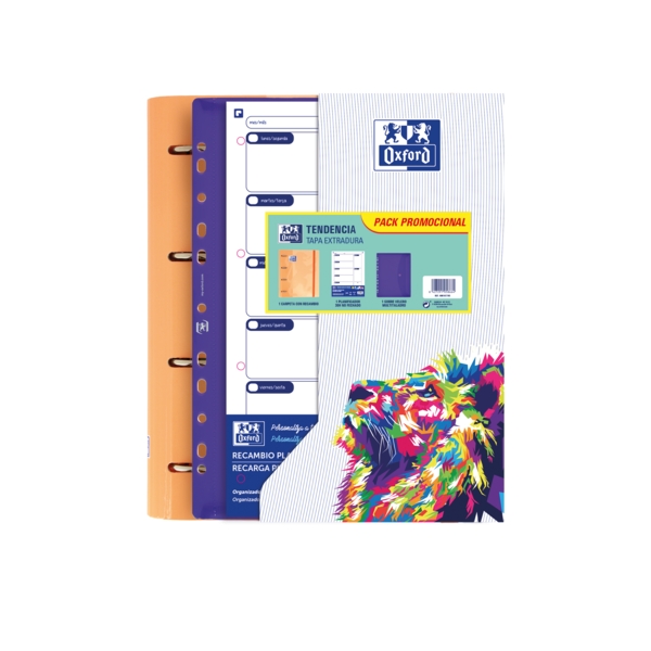 Oxford Europeanbinder Oxfcla A4 - Carpeta de Tamaño A4 - Incluye 10 Fundas Transparentes - con Etiqueta para Identificacion · Pack de 10 uds.