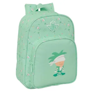 Safta Real Betis Balompie Preescolar Mochila Infantil - Portabotellas - Bolsillo Frontal - Adaptable a Carro - Hombreras Acolchadas - 26x34x11cm - Color Verde