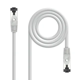 Nanocable Cable Red Latiguillo Cat.8.1 2Ghz LSZH SSTP AWG26 - Longitud 0.5m - Color Gris