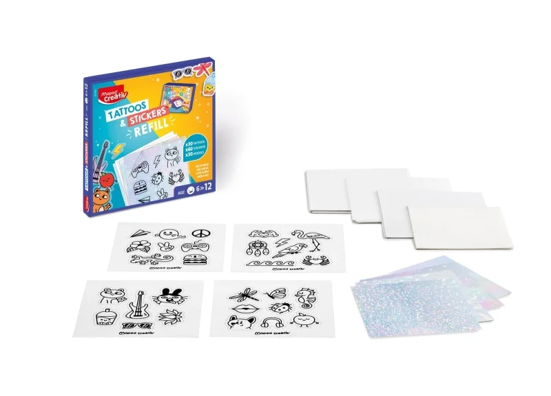 Maped Tattoos & Stickers Pack de Recarga - Para Niños a partir de 6 Años