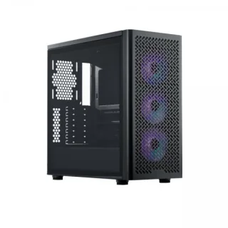 Cooler Master Elite 502 Caja Torre E-ATX - 3 Ventiladores 120mm RGB - Ventana Lateral - Gestion de Cables - Audio - 1xUSB-A - 1xUSB-C - 474x230x481mm - Color Negro