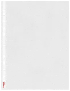 Esselte Pack de 100 Fundas Multitaladro A4 0,07mm - Abertura Superior - 11 Taladros - Acabado Rugoso Transparente