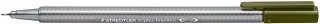Staedtler Triplus Fineliner 334 Rotulador de Punta Fina - Trazo de 0.3mm - Tinta Base de Agua - Color Verde Oliva · Pack de 10 uds.